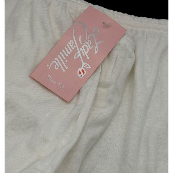 Vintage Lady Camille 2 Pair Underwear Granny Panties Size 13 Solid White Cotton - Picture 2 of 8